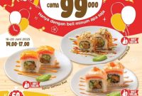 Promo Kimukatsu AYCE Makan Sushi Sepuasnya Cuma 99 Ribu