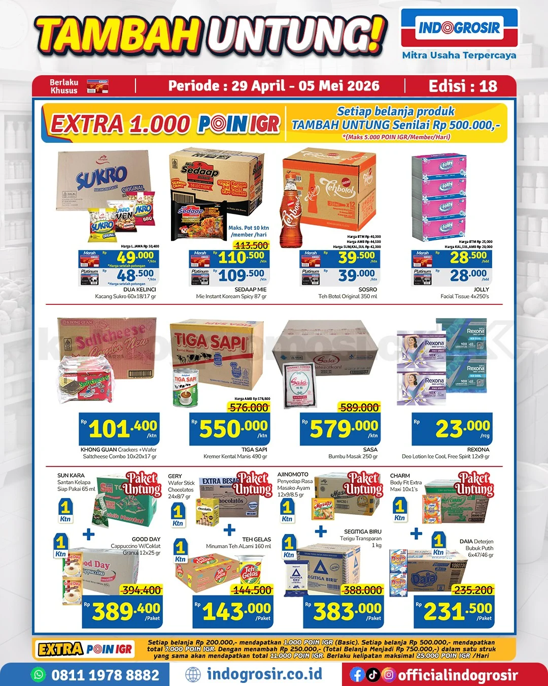 Indogrosir Tambah Untung 29 April - 05 Mei 2026!