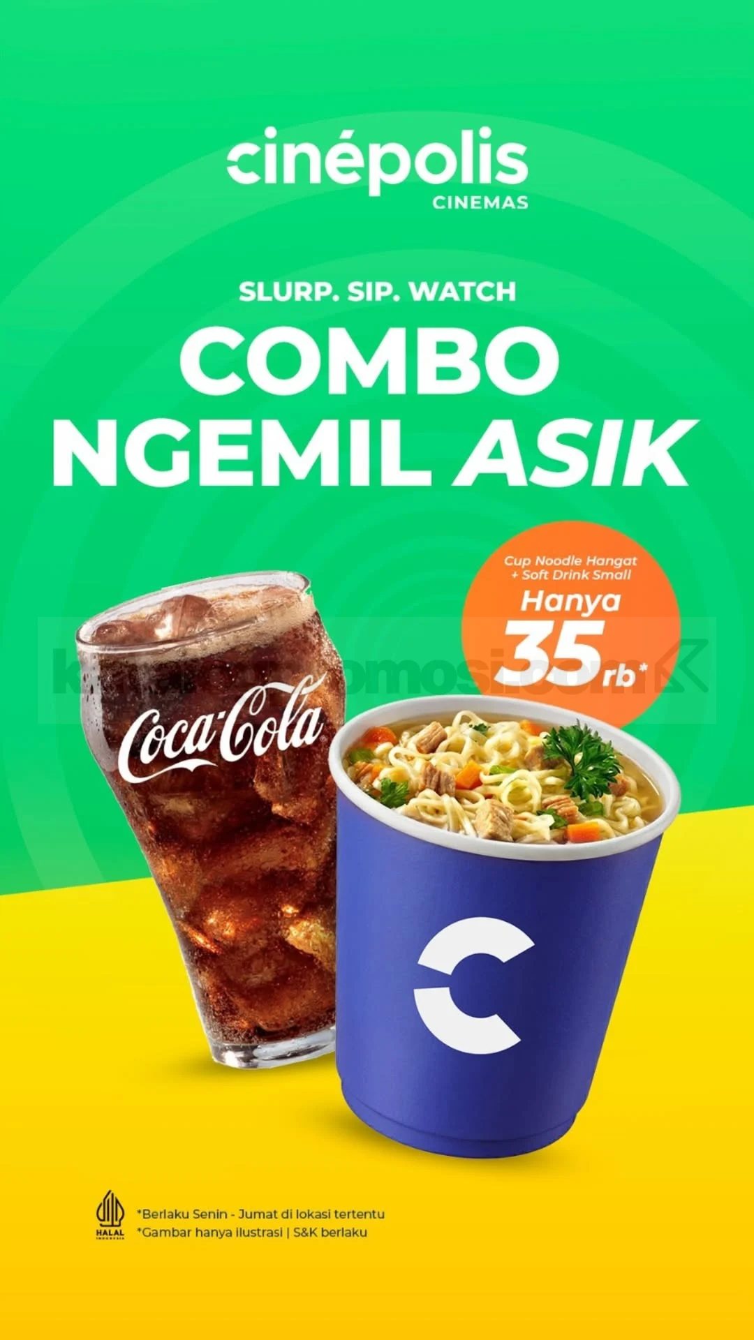 Nonton Hemat di Cinepolis: Paket Combo Ngemil Asik Rp35 Ribu