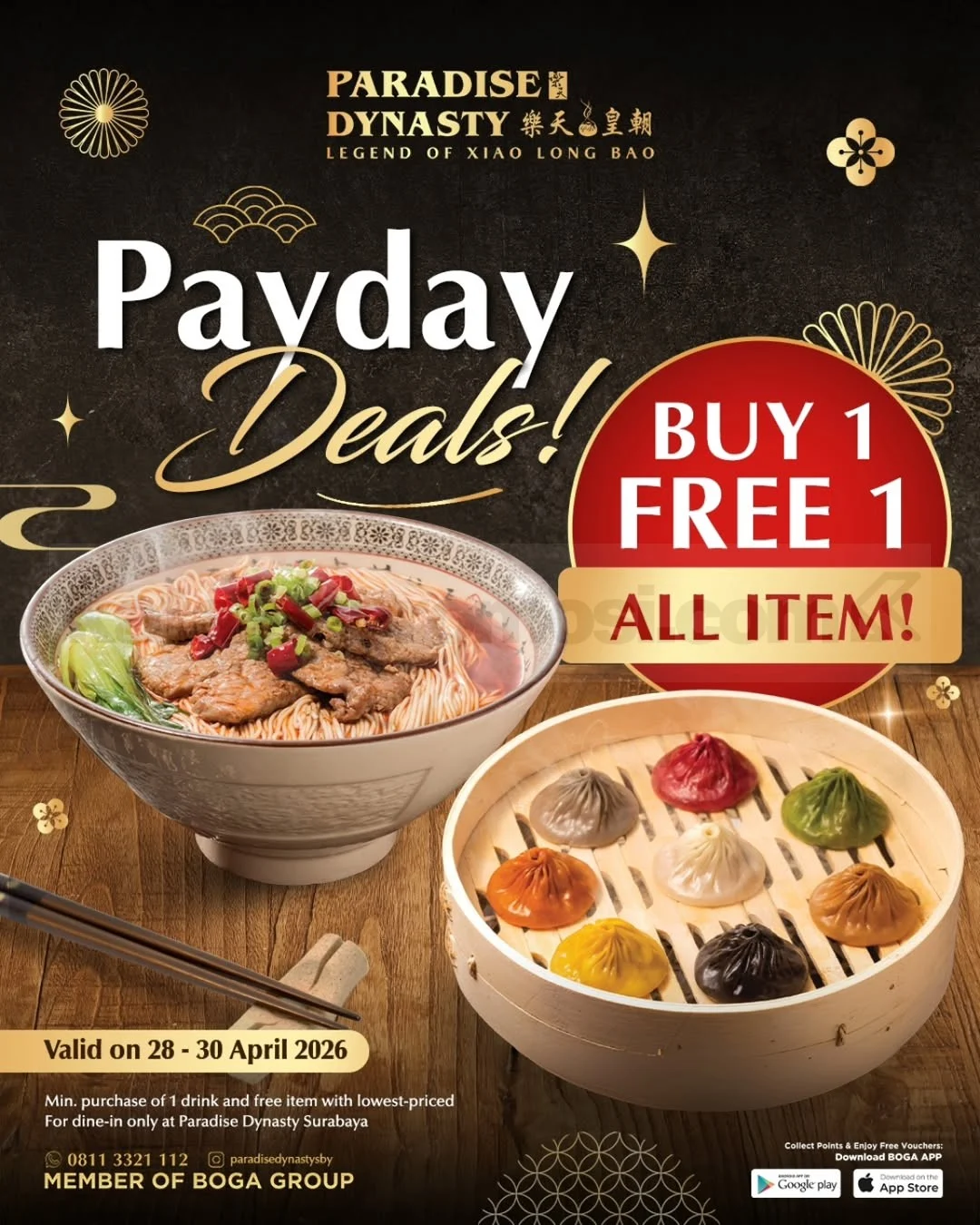 Paradise Dynasty Surabaya: Buy 1 Get 1 All Item!