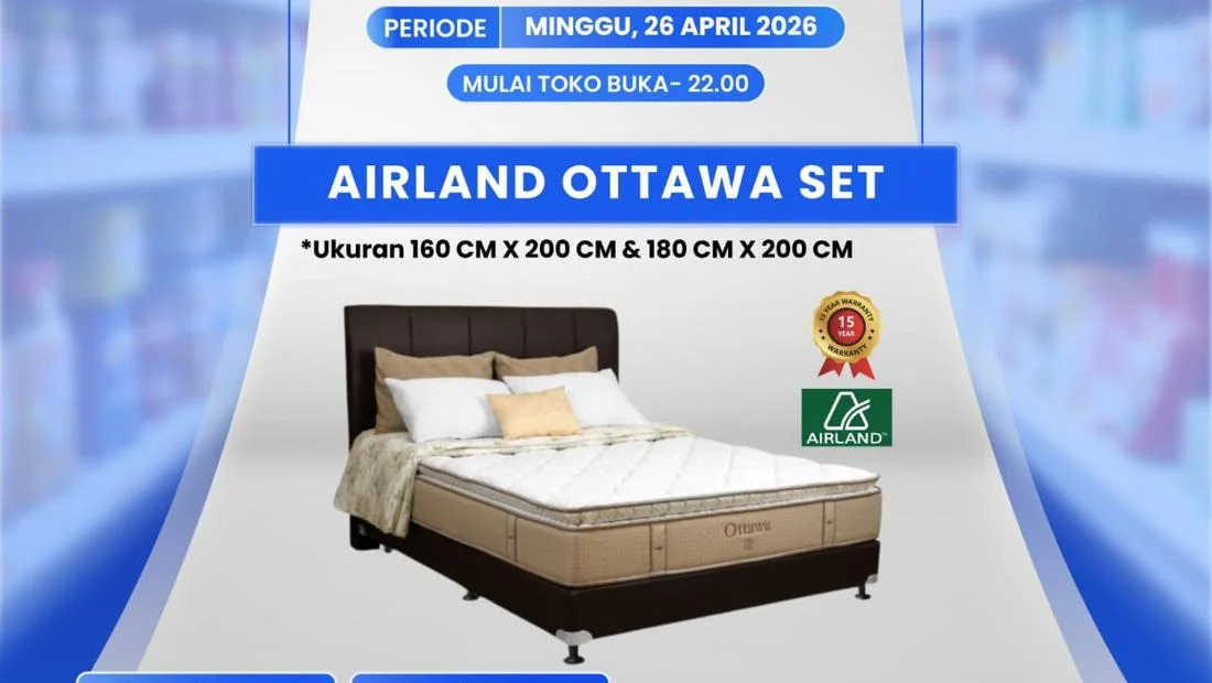 Pesta Diskon Transmart: Beli Kasur Airland Hemat Hingga Rp 19 Juta
