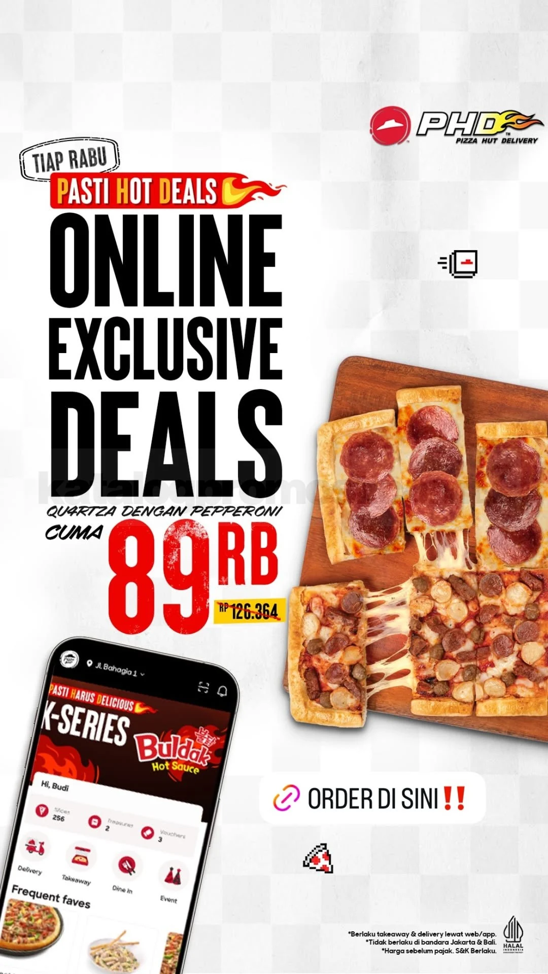 PHD Tawarkan QU4RTZA Pizza Hemat Rp 89.000 Setiap Rabu