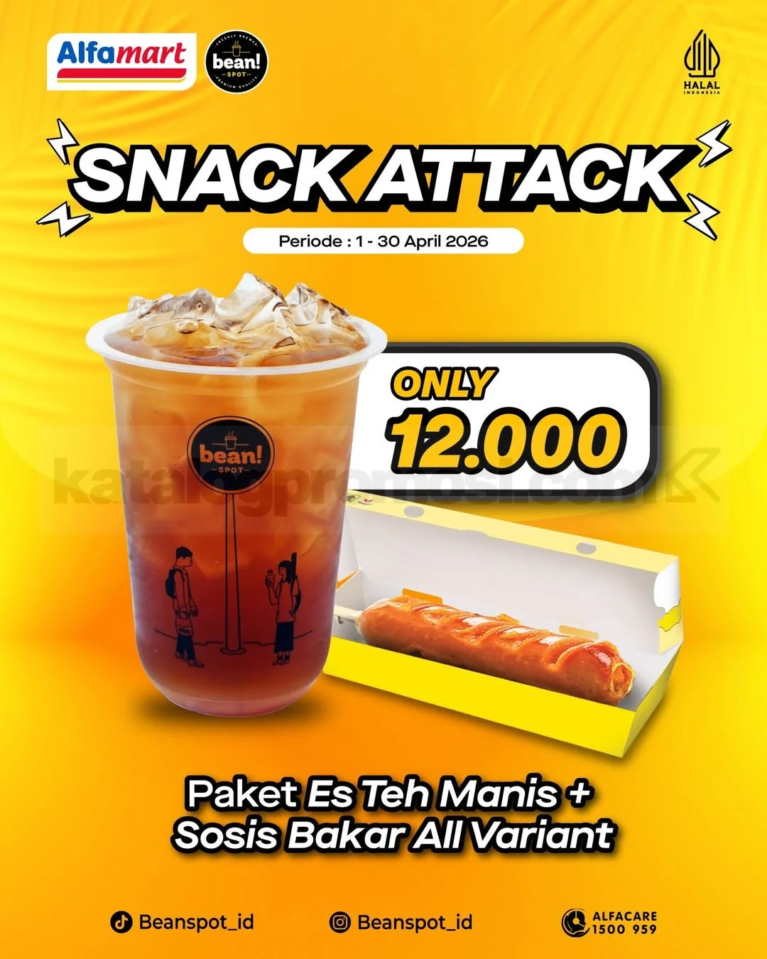 Promo Beanspot: Paket Snack Attack Hemat Rp 12.000!