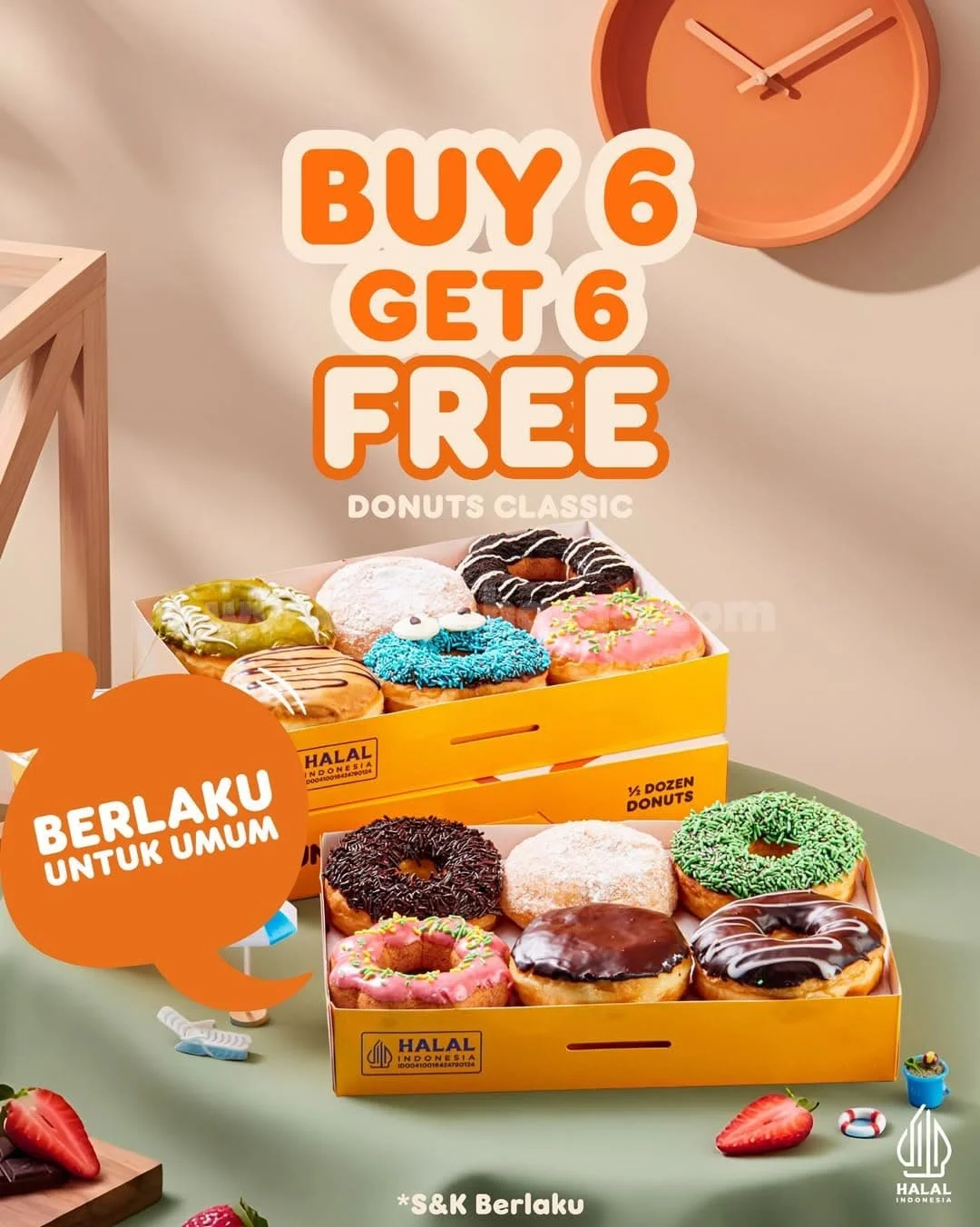 Promo Dunkin Payday April 2026: Beli 6 Gratis 6 Donuts Hemat!