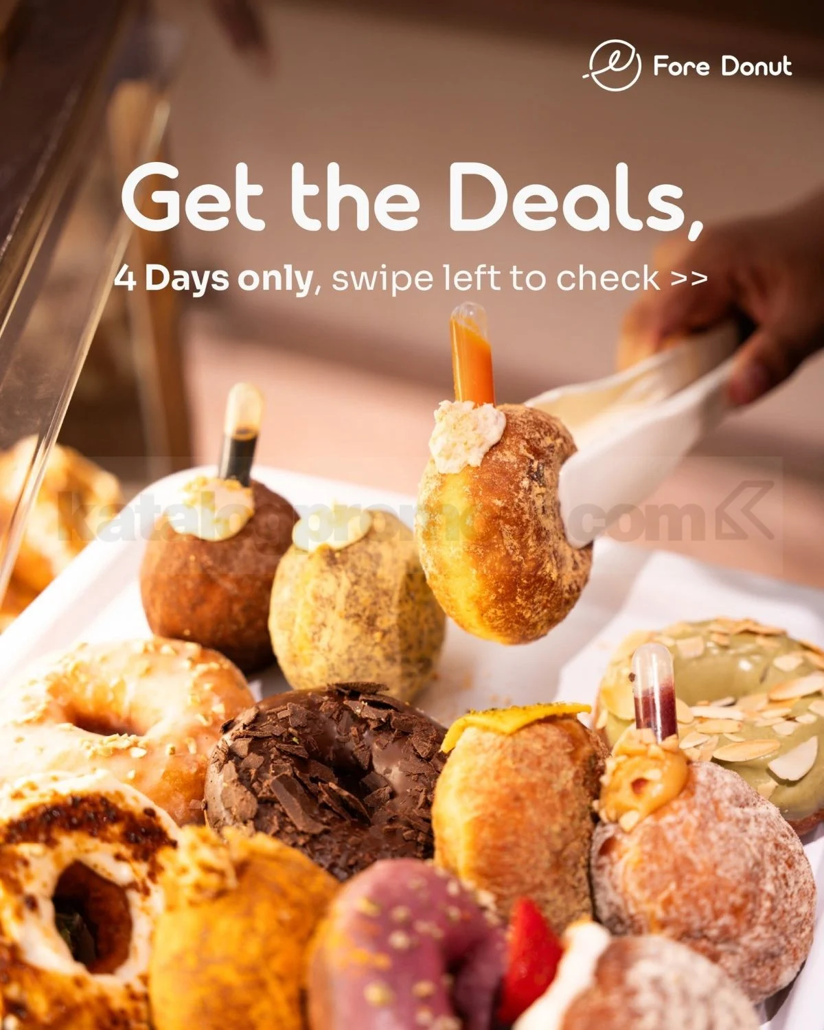 Promo Fore Donut Beli 6 Gratis 6 di Summarecon Mall Serpong