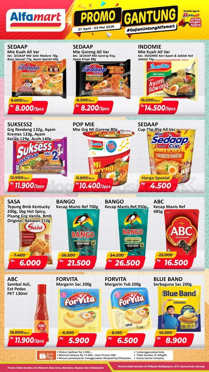 Promo Gantung Alfamart 27 April-3 Mei 2026: Gajian Makin Untung