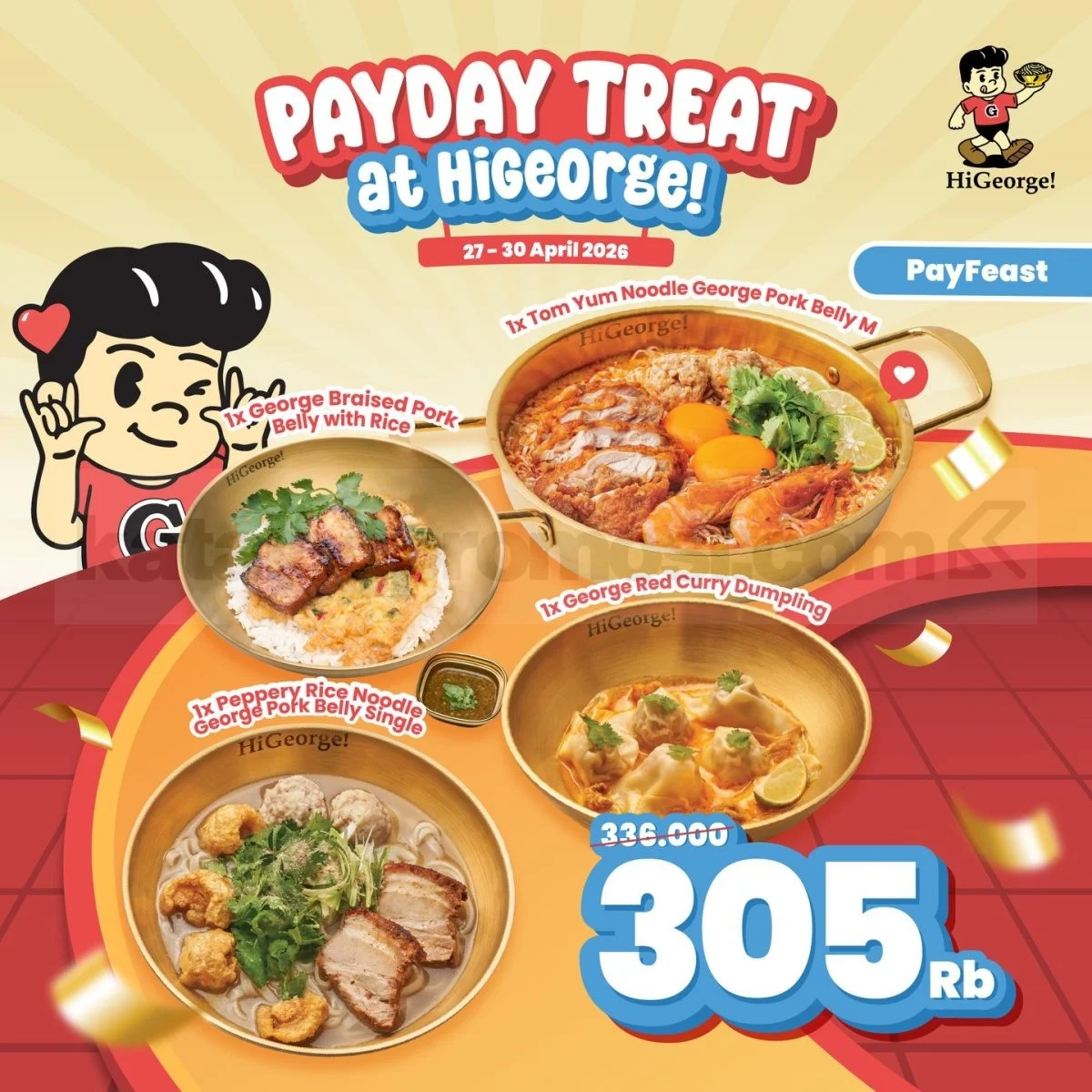 Promo HiGeorge Payday Treat Combo Mulai Rp125.000 April 2026