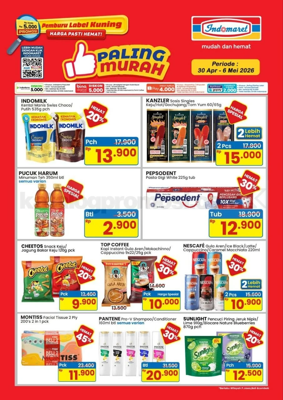 Promo Indomaret: Diskon Heboh 30 April - 6 Mei 2026