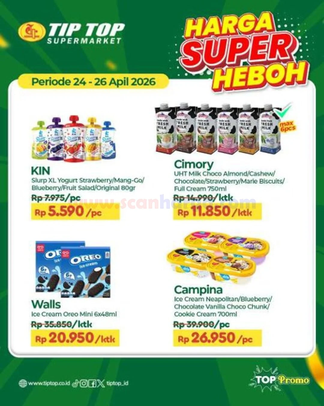 Promo JSM Tip Top 24-26 April 2026: Belanja Hemat Akhir Pekan