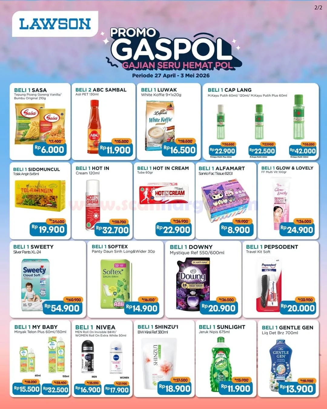 Promo Lawson GasPol Gajian: Banjir Diskon 27 April - 3 Mei 2026
