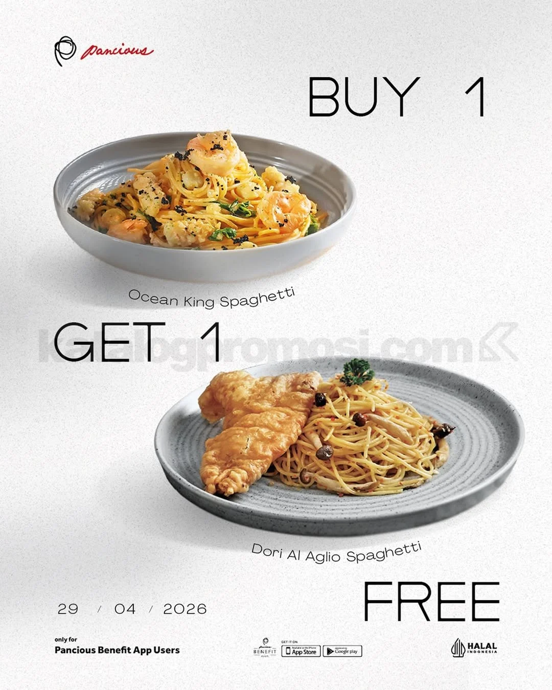 Promo Pancious Beli 1 Gratis 1 Spaghetti 29 April 2026