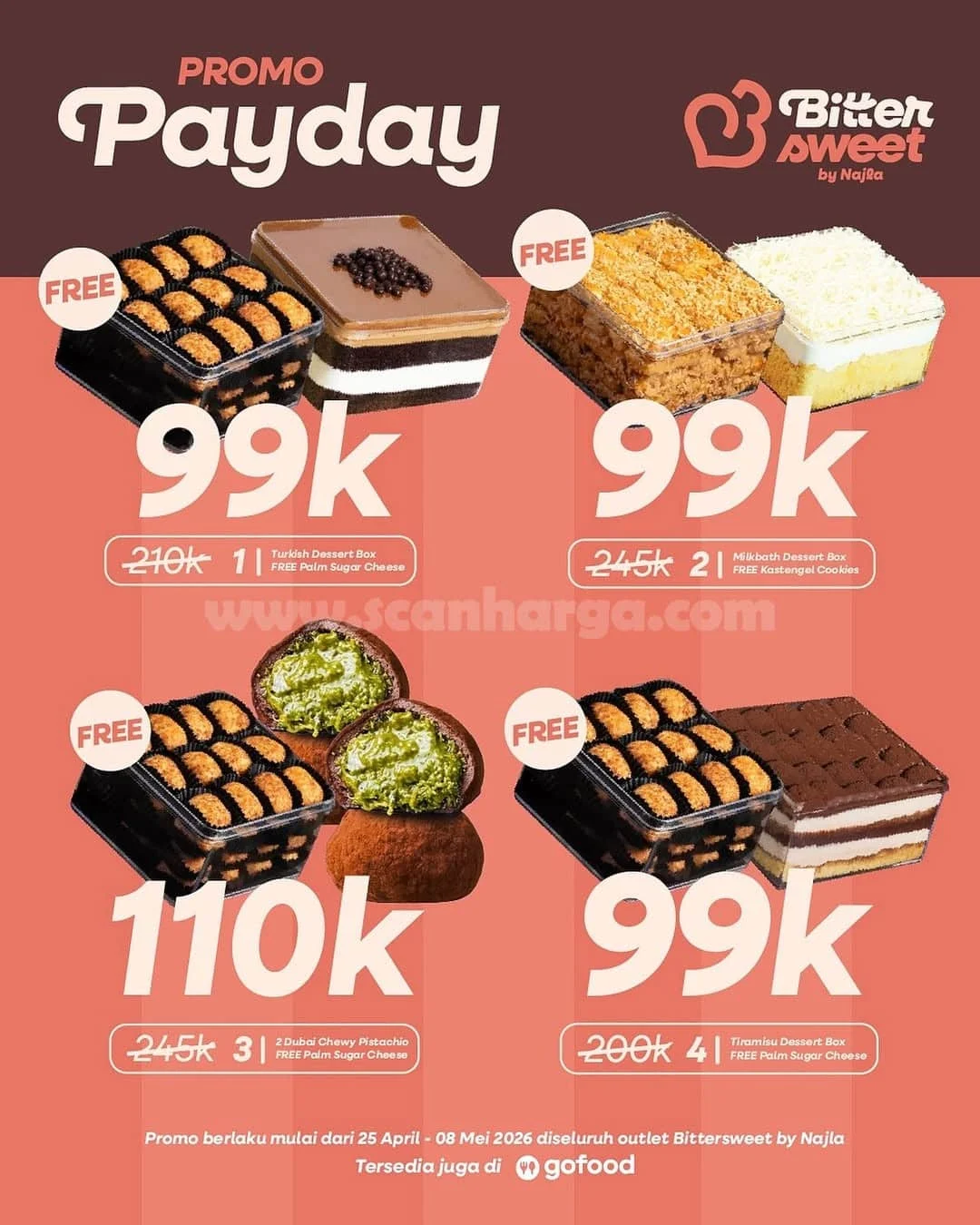 Promo Payday Bittersweet by Najla, Gratis Cookie Lebaran!