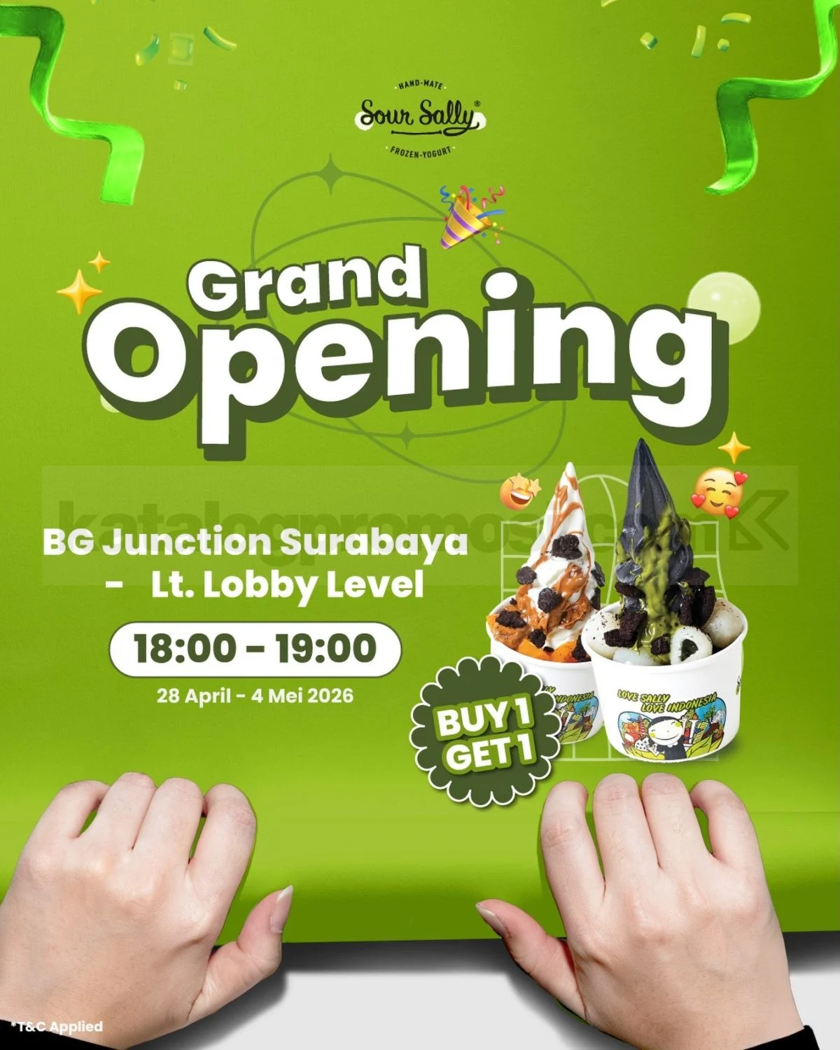 Promo Sour Sally BG Junction Surabaya: Buy 1 Get 1 Free!