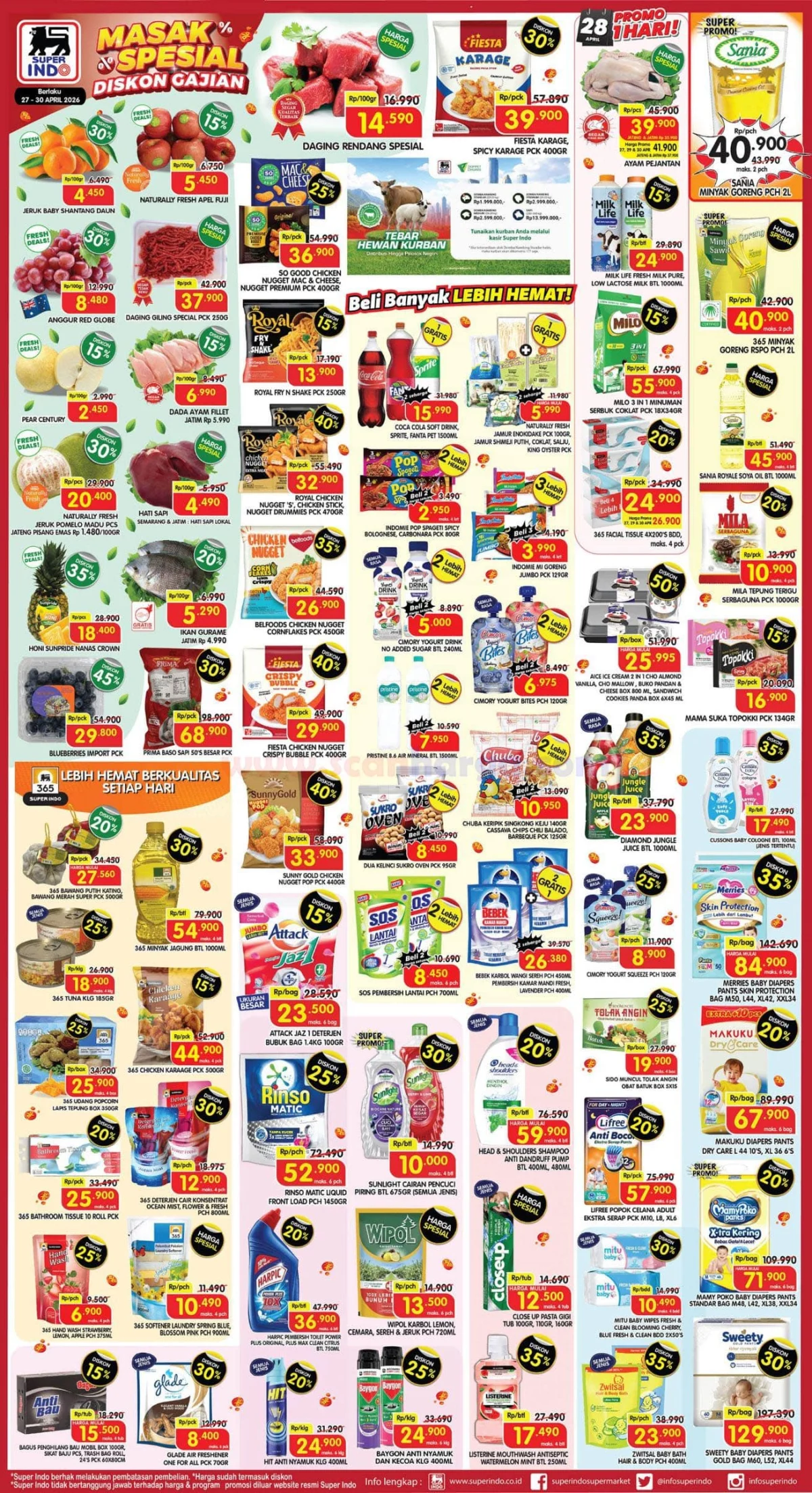 Promo Superindo Weekday 27-30 April 2026: Diskon Melimpah!