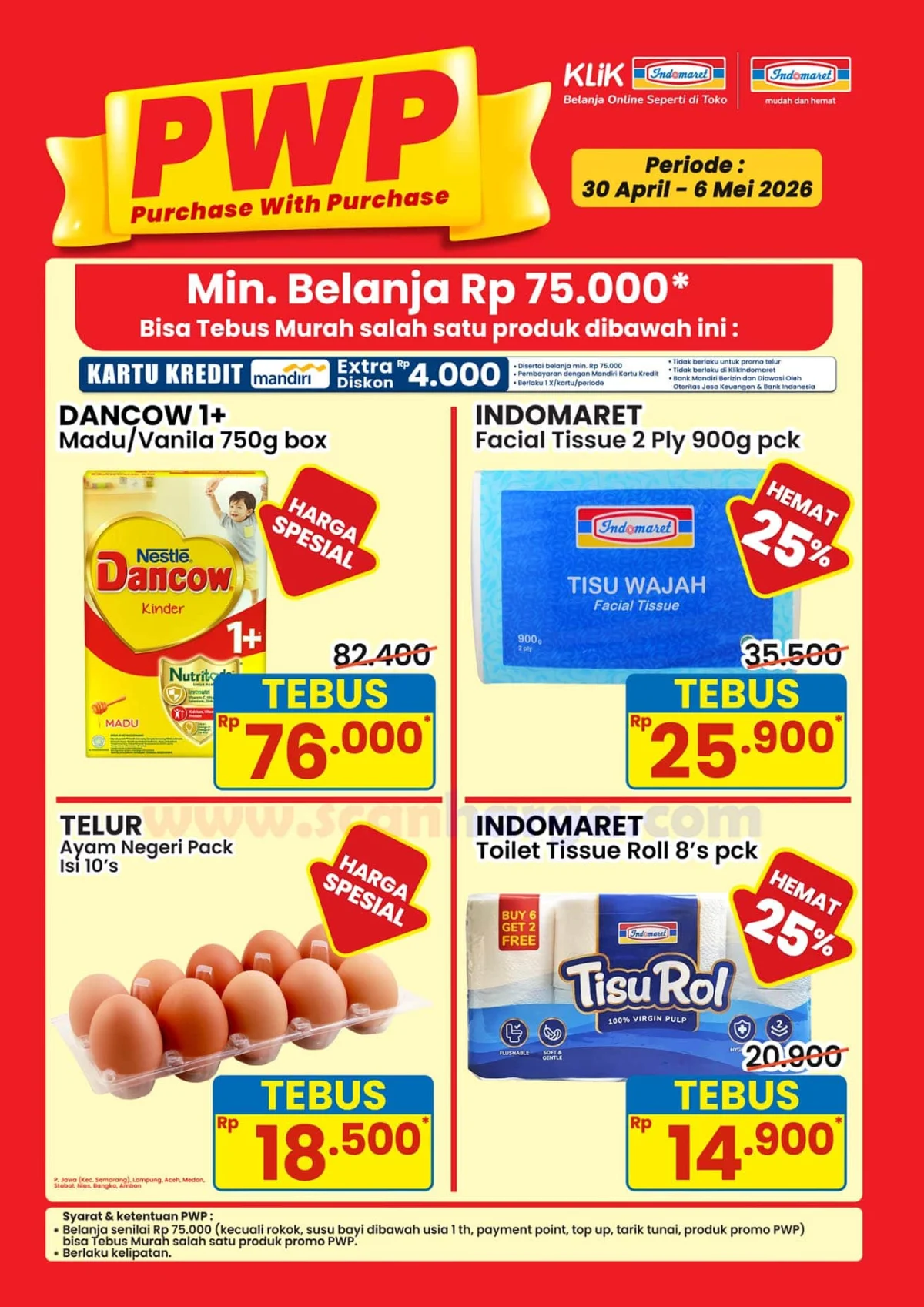 Promo Tebus Murah Indomaret: Belanja Hemat 75rb, Raih Produk Pilihan!