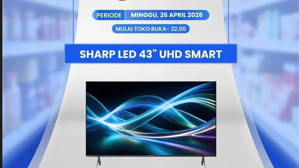 Promo Transmart Full Day Sale 26 April: TV SHARP 43 Inci Hanya 4 Juta