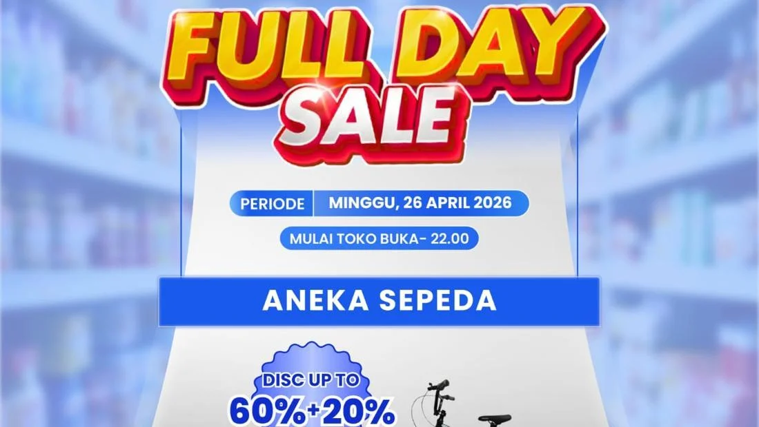Promo Transmart Full Day Sale: Diskon Sepeda Besar-besaran Hari Ini