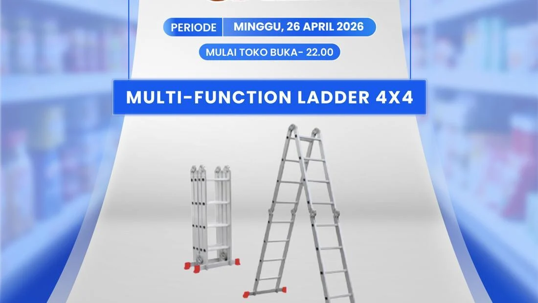 Promo Transmart Full Day Sale: Tangga Multifungsi Cuma 1,1 Jutaan