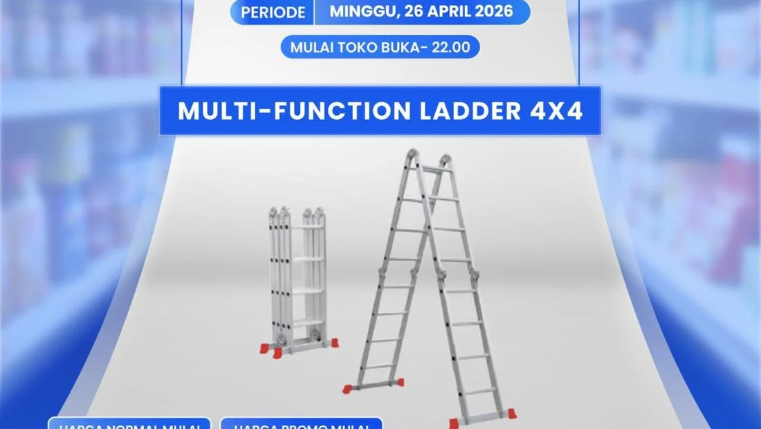 Serbu Transmart Full Day Sale, Diskon Tangga Multifungsi Hemat Jutaan