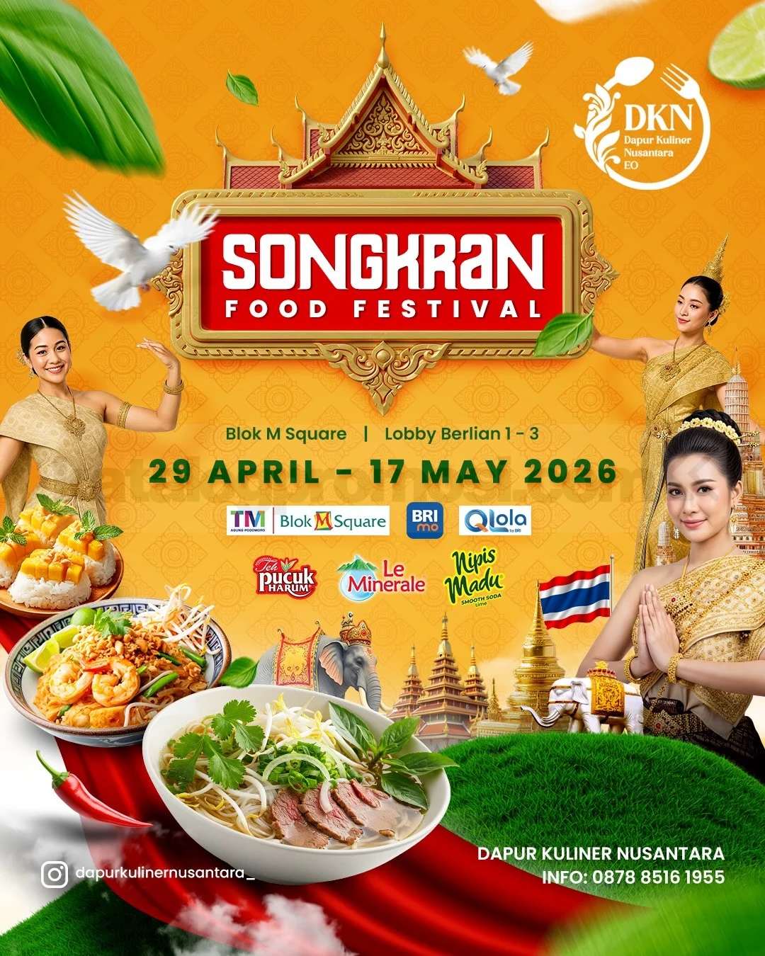 Songkran Food Festival Blok M Square: Surga Kuliner Thailand & Jajanan Kekinian