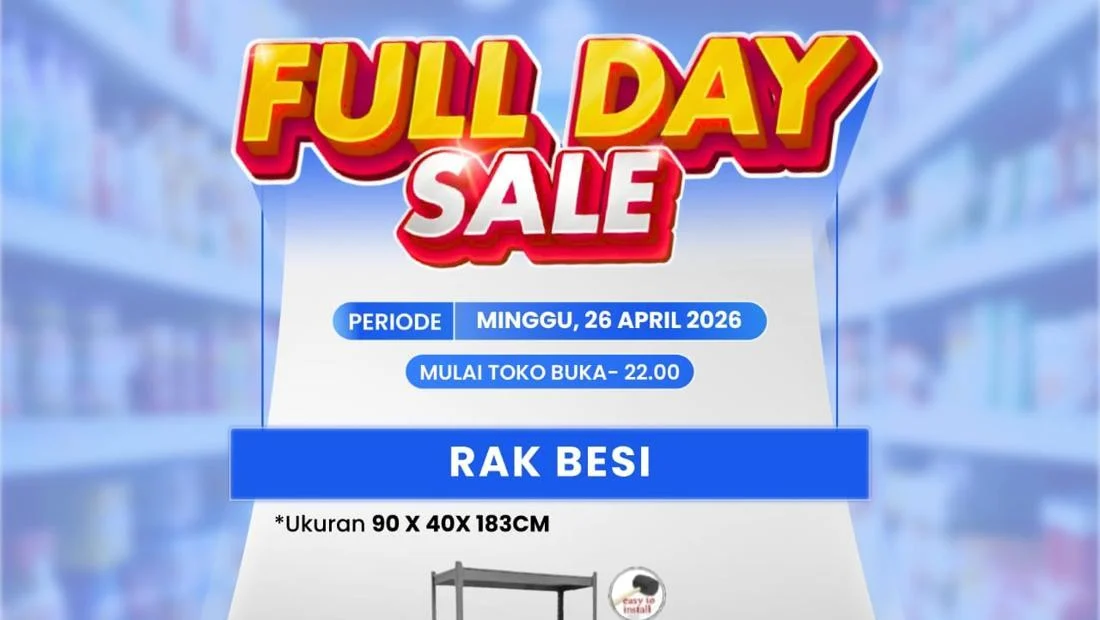 Transmart Full Day Sale: Rak Besi Diskon Drastis Jadi Rp 800 Ribuan