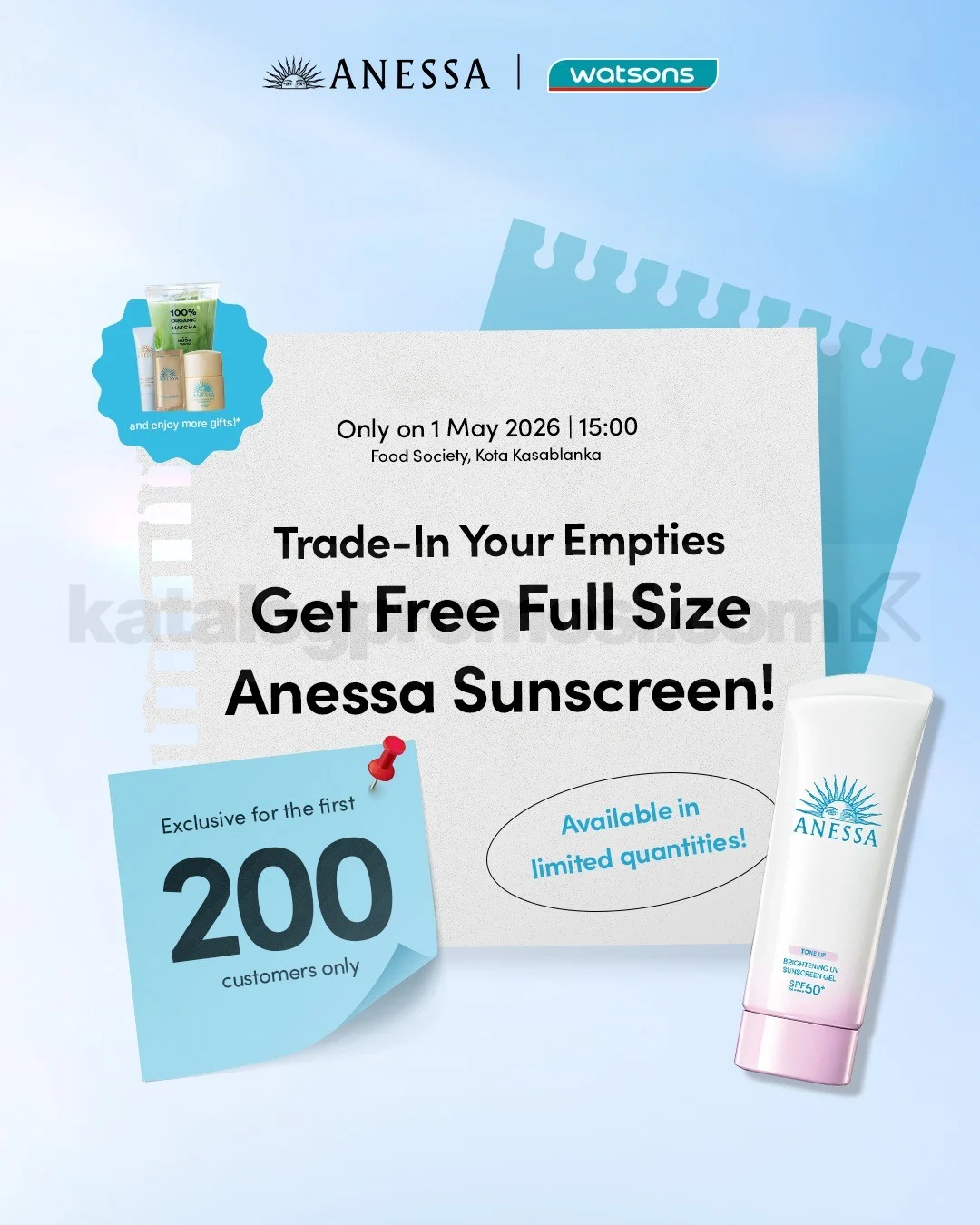 Tukar 3 Botol Kosong Jadi Sunscreen Anessa Rp400 Ribu Gratis