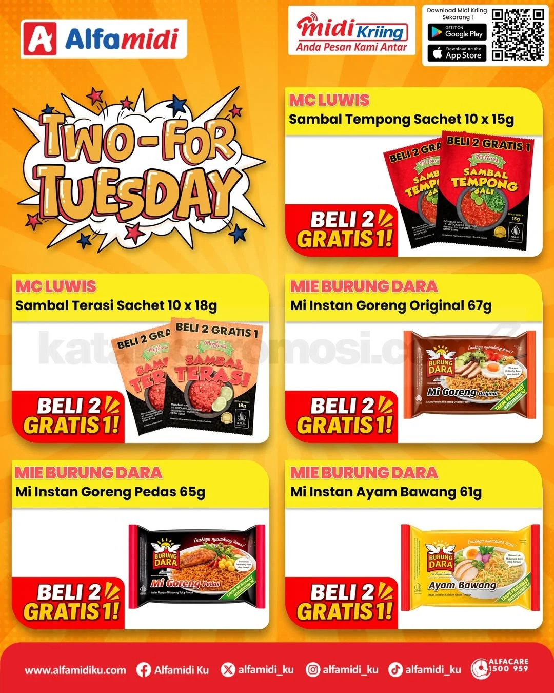 Alfamidi: Promo Beli 2 Gratis 1 Eksklusif di Midi Kriing 5 Mei 2026