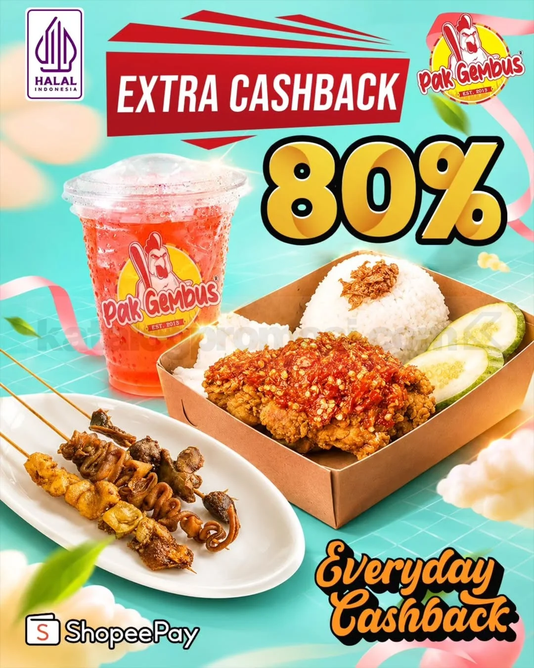 Ayam Gepuk Pak Gembus: Cashback 80% Pakai ShopeePay!