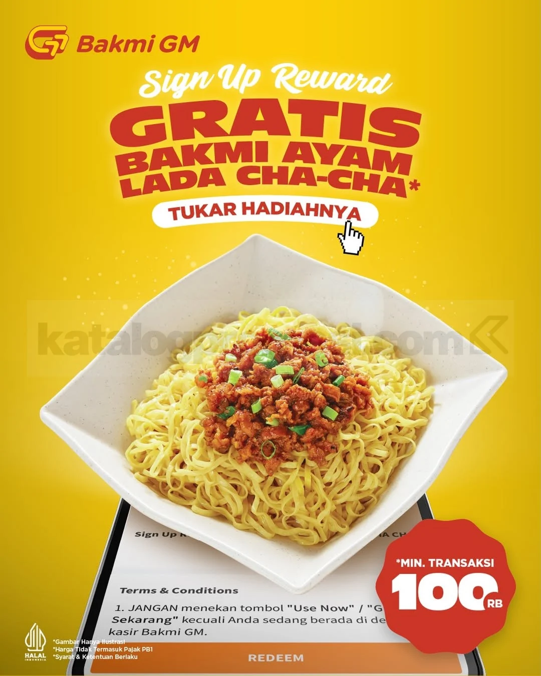 Bakmi GM: Gabung Jadi Member, Gratis Bakmi Lada Cha Cha!