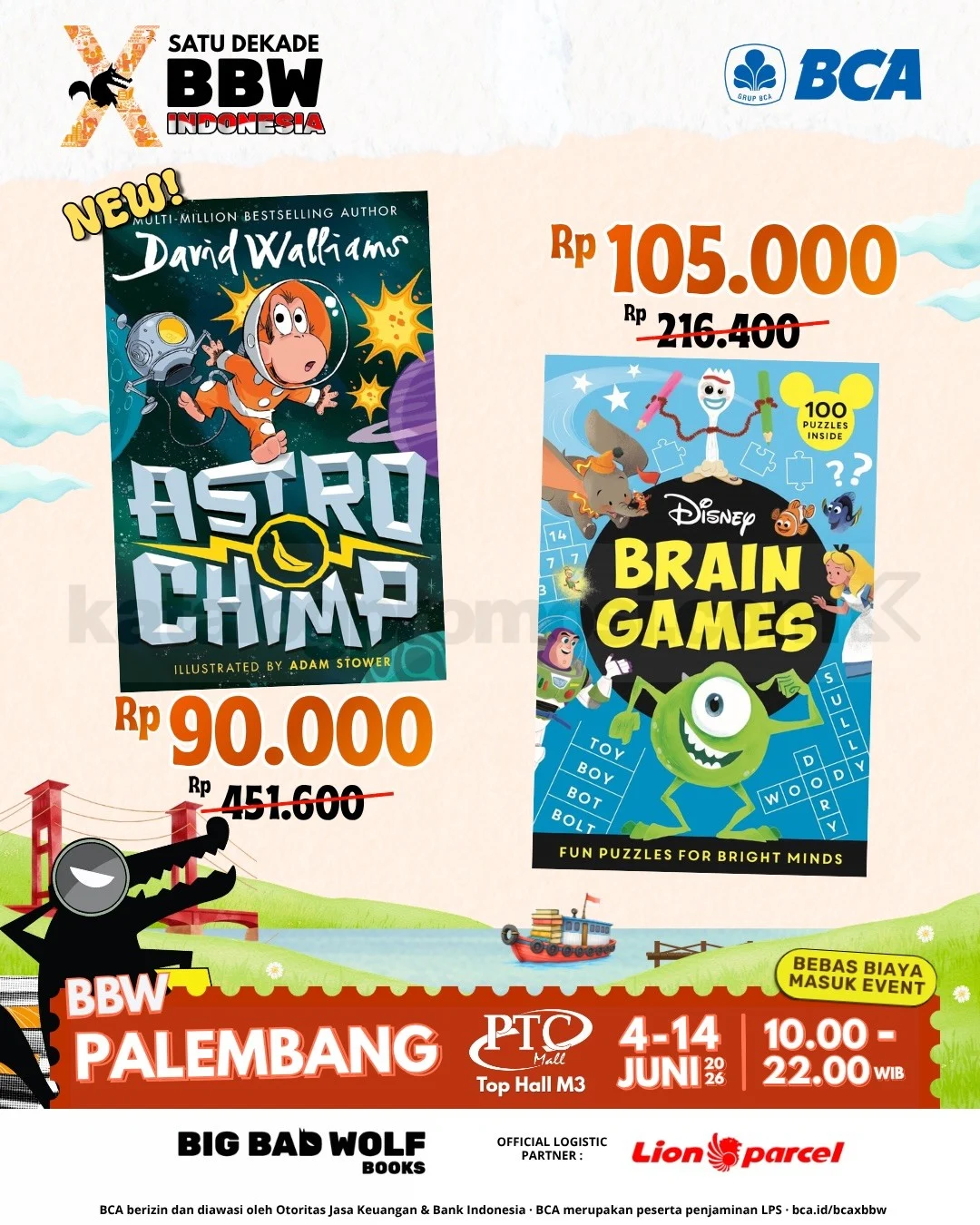 BBW Palembang 2026: Venue Baru, Diskon Seru di PTC Mall