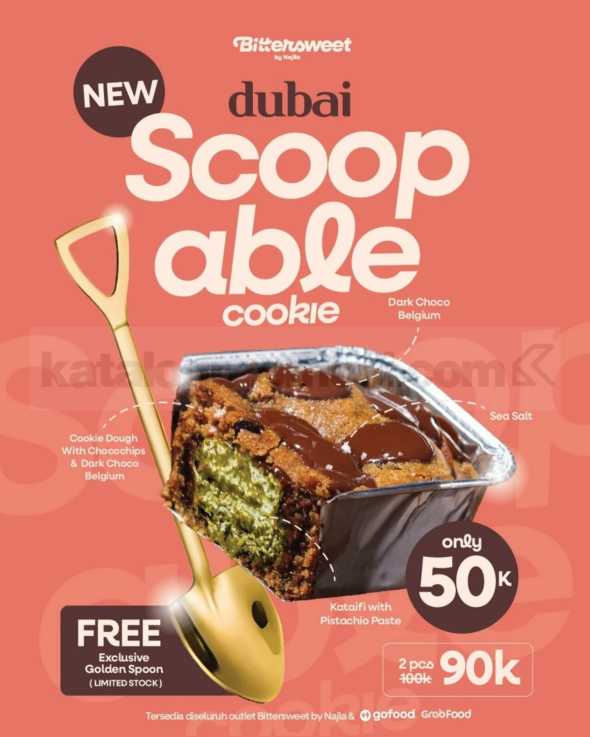 Bittersweet Dubai Cookie: Sensasi Viral, Bonus Sendok Emas!