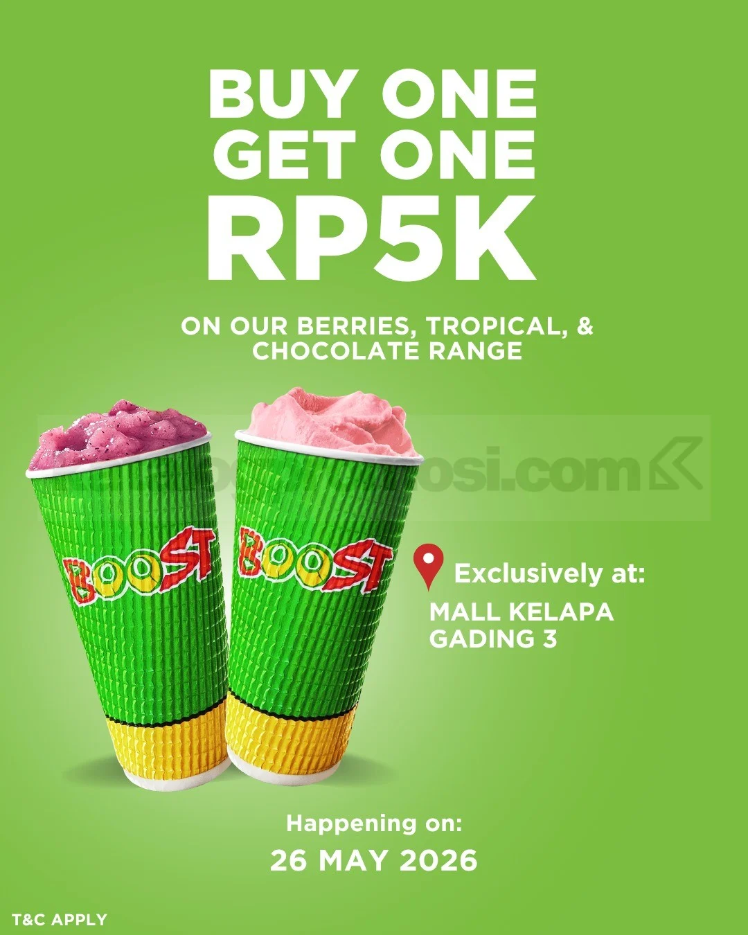 Boost Juice Hadir di MKG 3: Promo Beli 1 Gratis 1 Menggoda