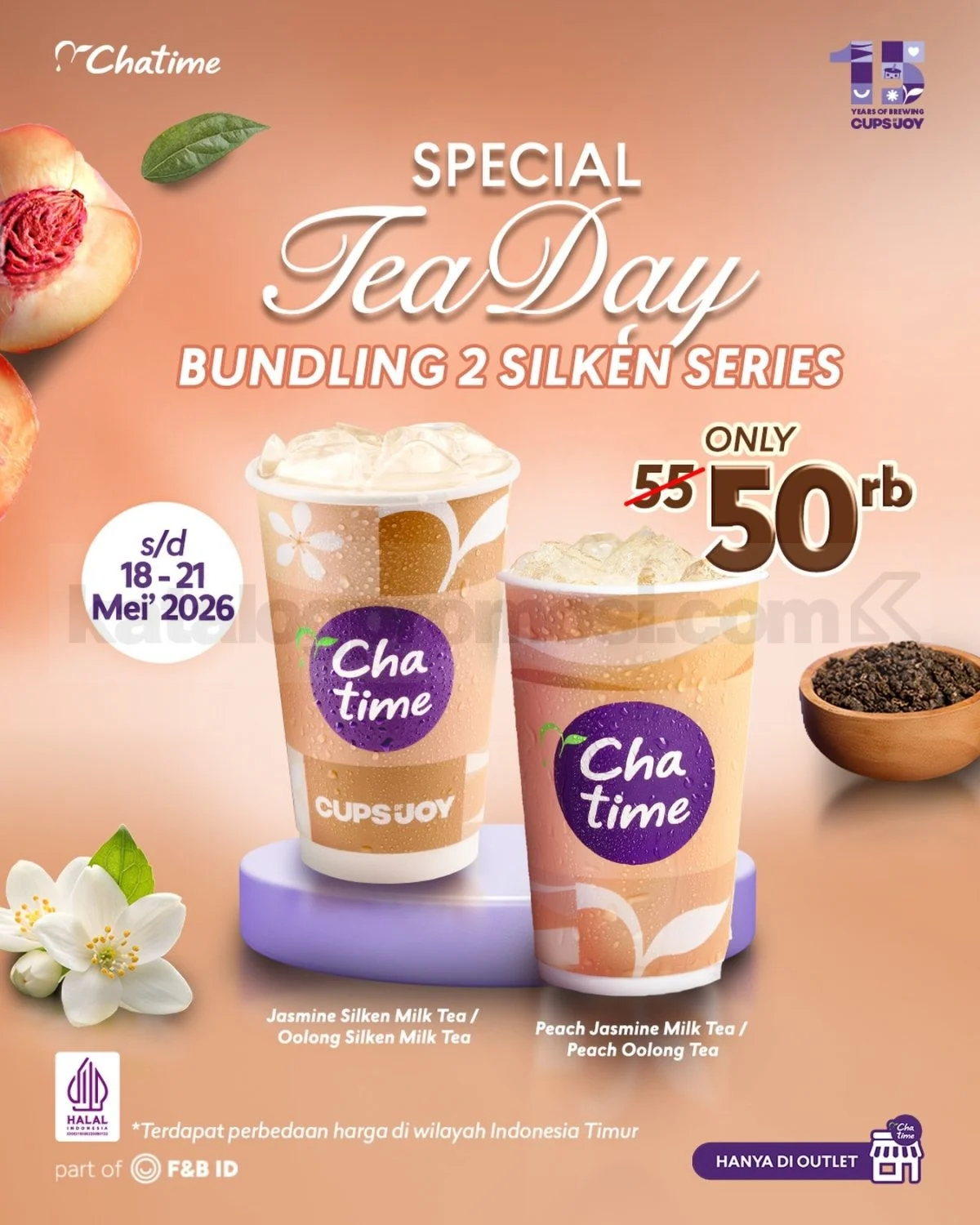 Chatime: 2 Silken Series Rp 50.000 Rayakan Tea Day!
