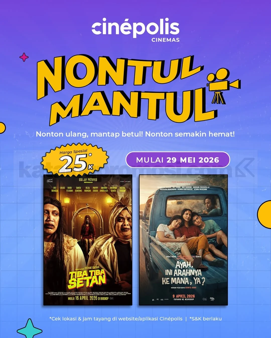 Cinépolis: Nonton Ulang Film Favorit Cuma Rp 25 Ribu!