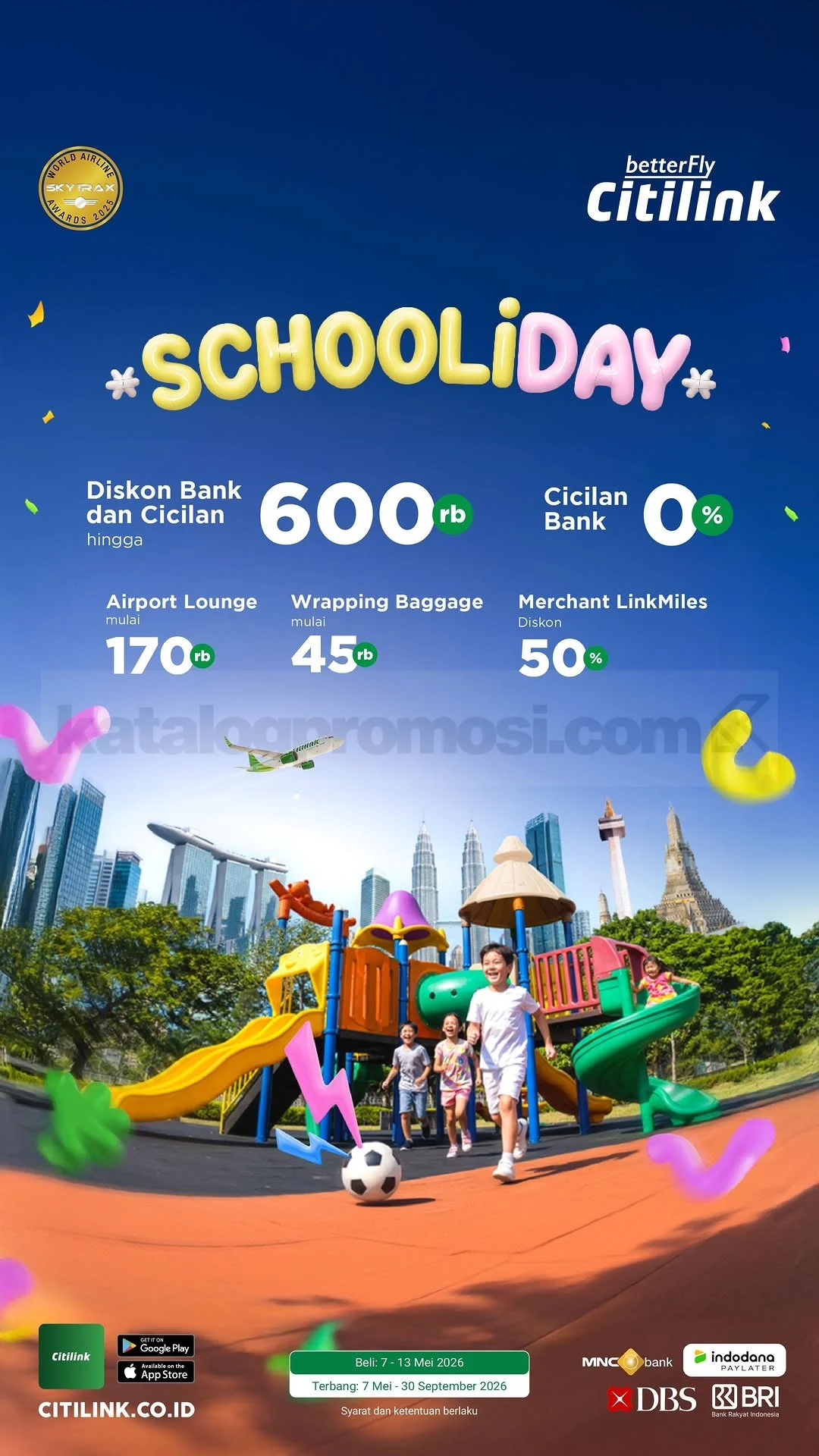 Citilink Schooliday: Diskon Rp 600 Ribu untuk Liburan Sekolah