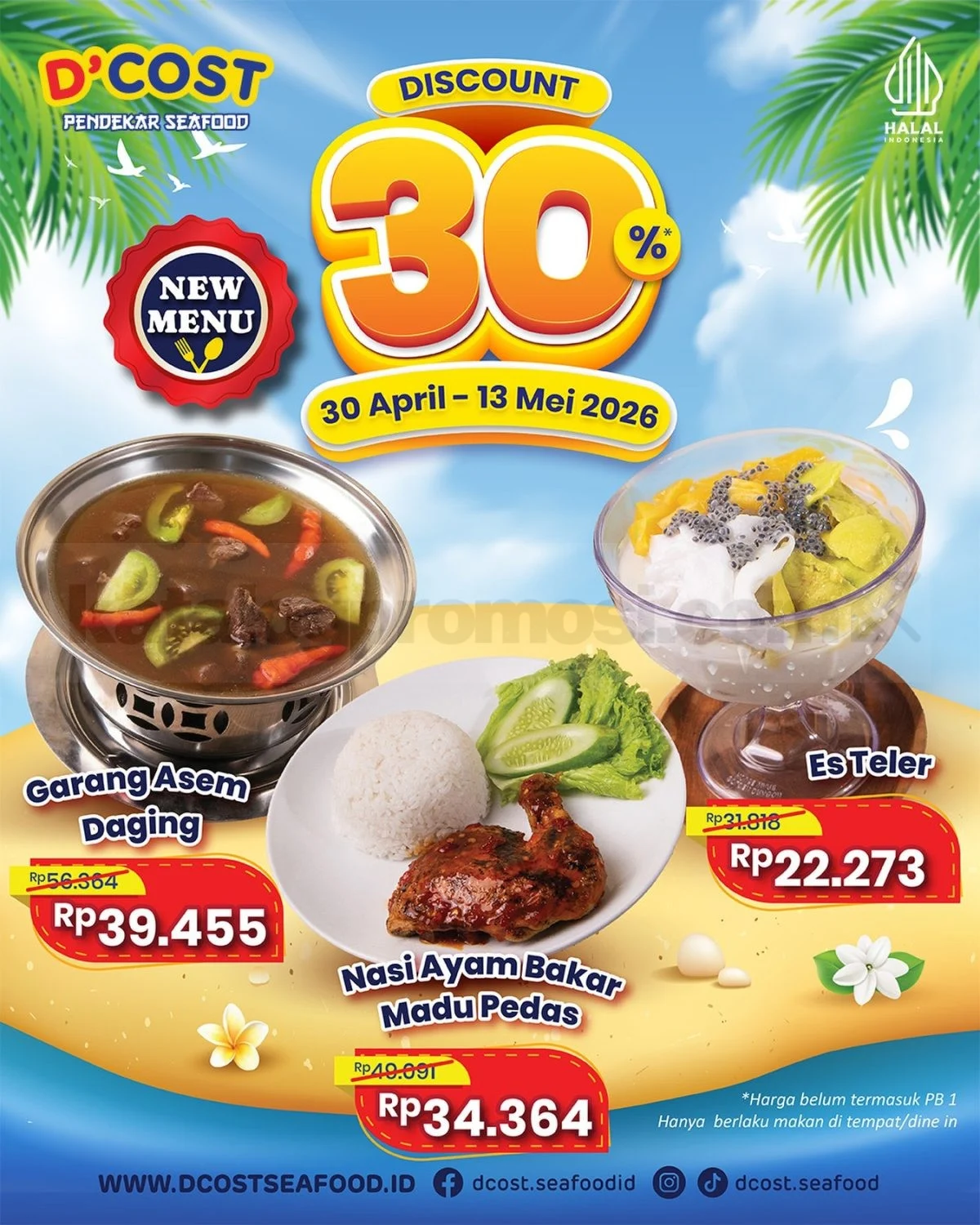 D'Cost Gelar Promo Menu Baru Diskon 30% Hingga 13 Mei