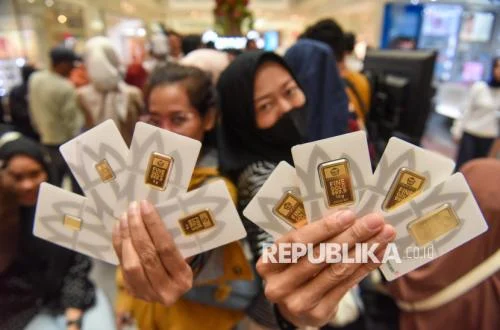 Emas Antam Stagnan Rp 2.839.000, Buyback Rp 2.644.000
