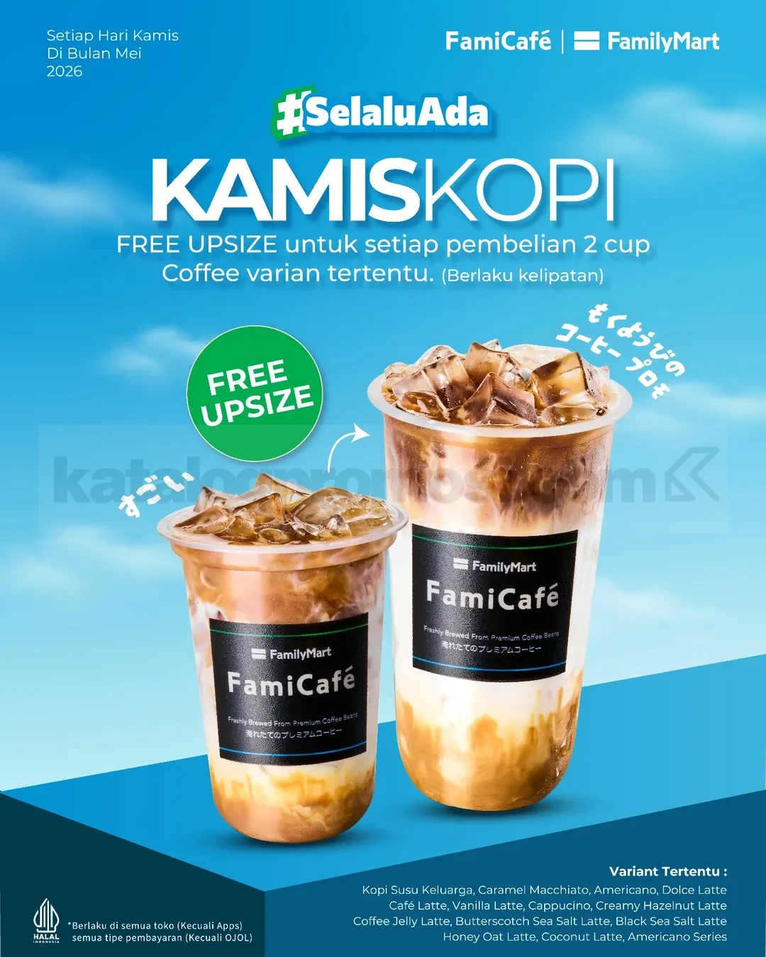FamilyMart: Kamis Kopi Gratis Upsize Sepanjang Mei 2026