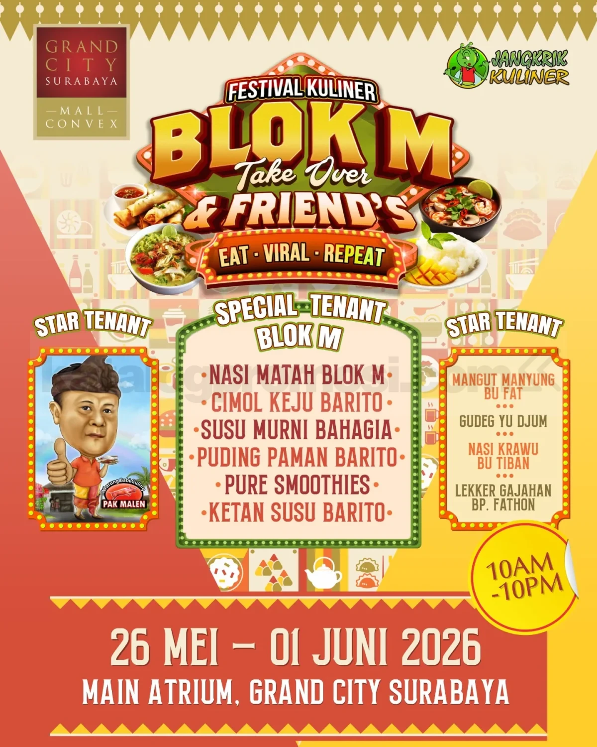 Festival Kuliner Blok M Hadir di Surabaya, Penuh Tenant Viral!