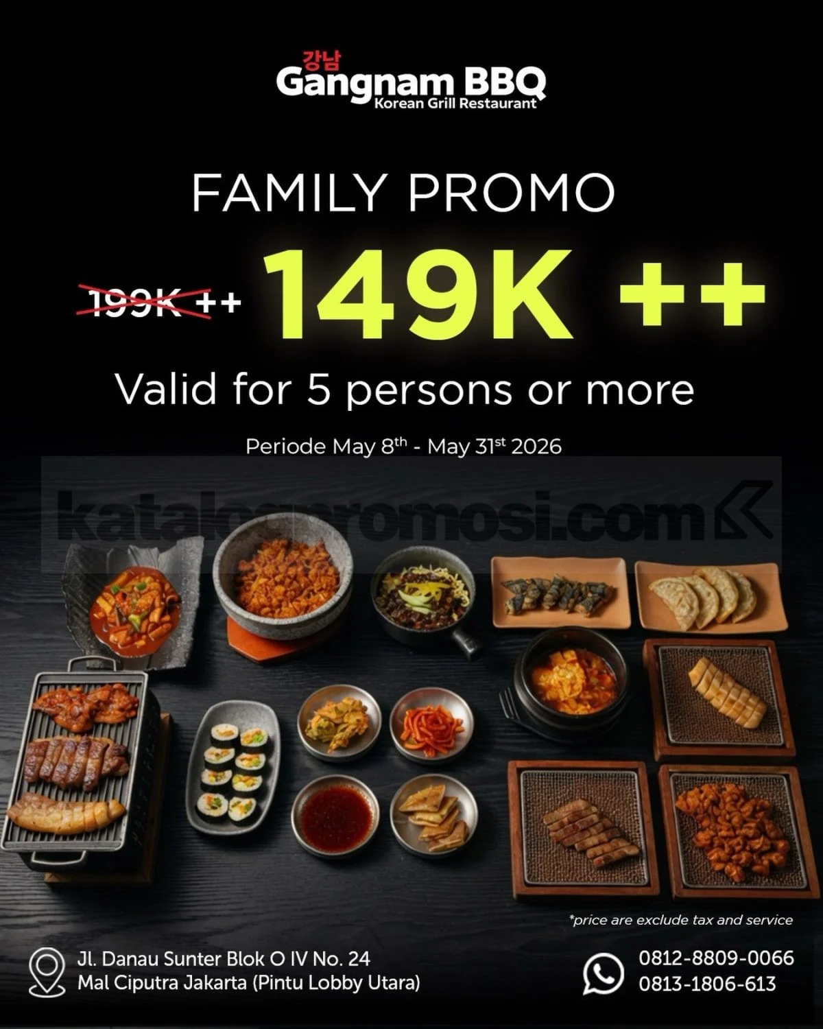 Gangnam BBQ: Promo Family Pack Hemat di Jakarta