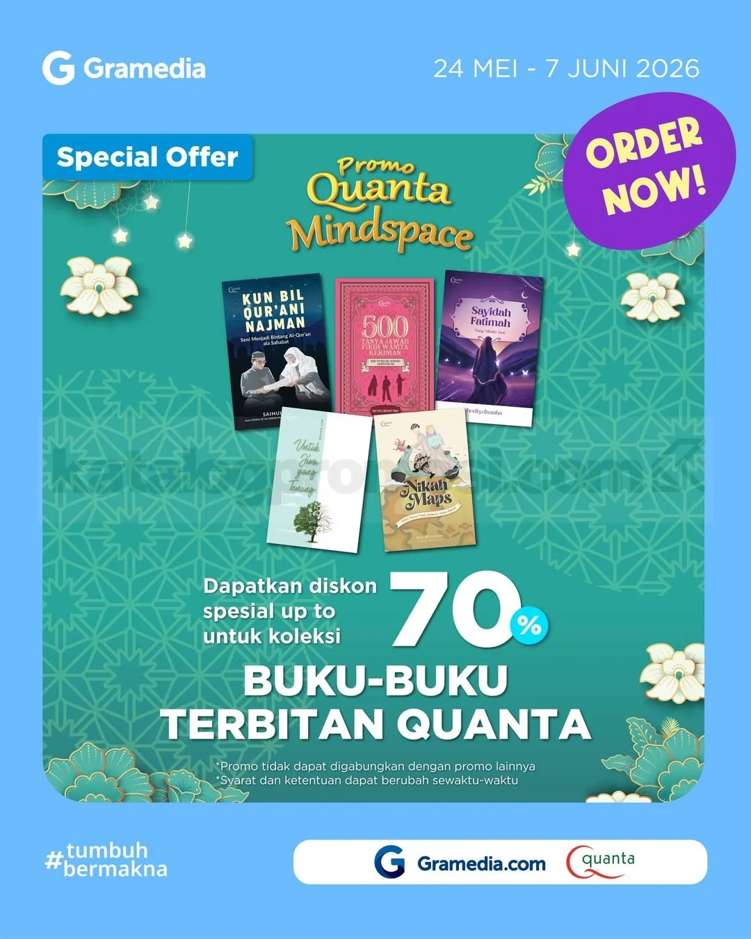 Gramedia: Diskon Hingga 70% Buku Quanta Mindspace