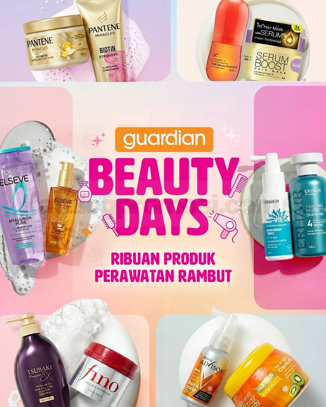 Guardian Beauty Days: Diskon 50% Produk Rambut!