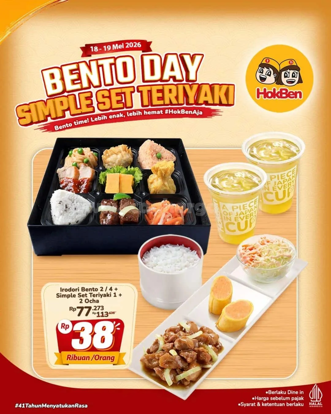 HokBen Bento Day: Irodori Bento Mulai Rp 38 Ribu!