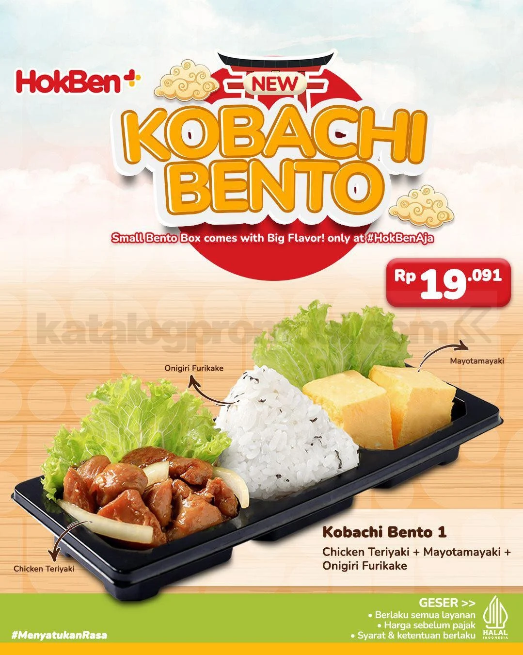 HokBen Tawarkan Kobachi Bento Hemat Rp 19.091