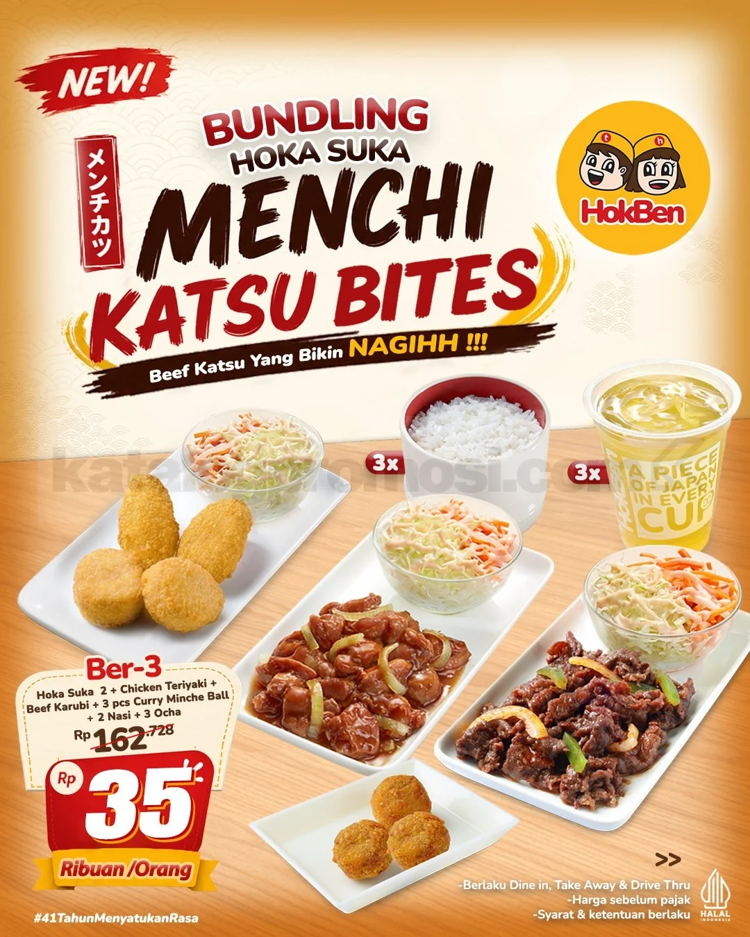 HokBen Tawarkan Paket Hemat Menchi Katsu Bites Mulai 32 Ribu