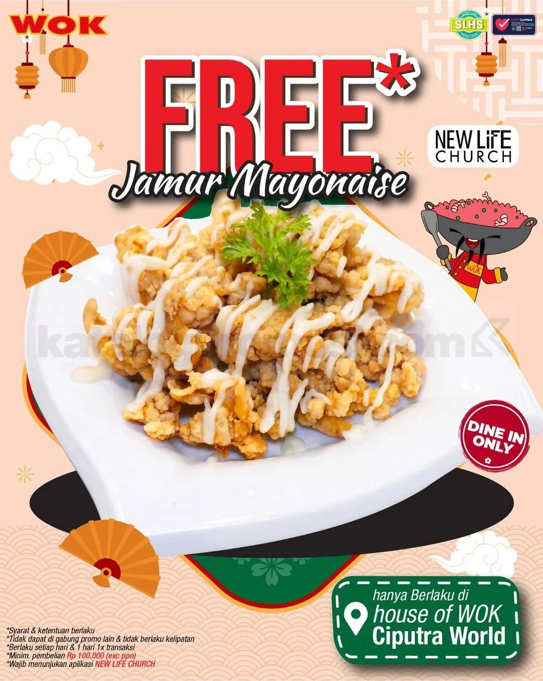 House of WOK: Jamur Mayo Gratis di Ciputra World