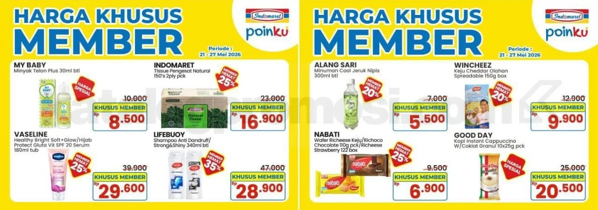 Indomaret: Promo Heboh Member 21-27 Mei 2026