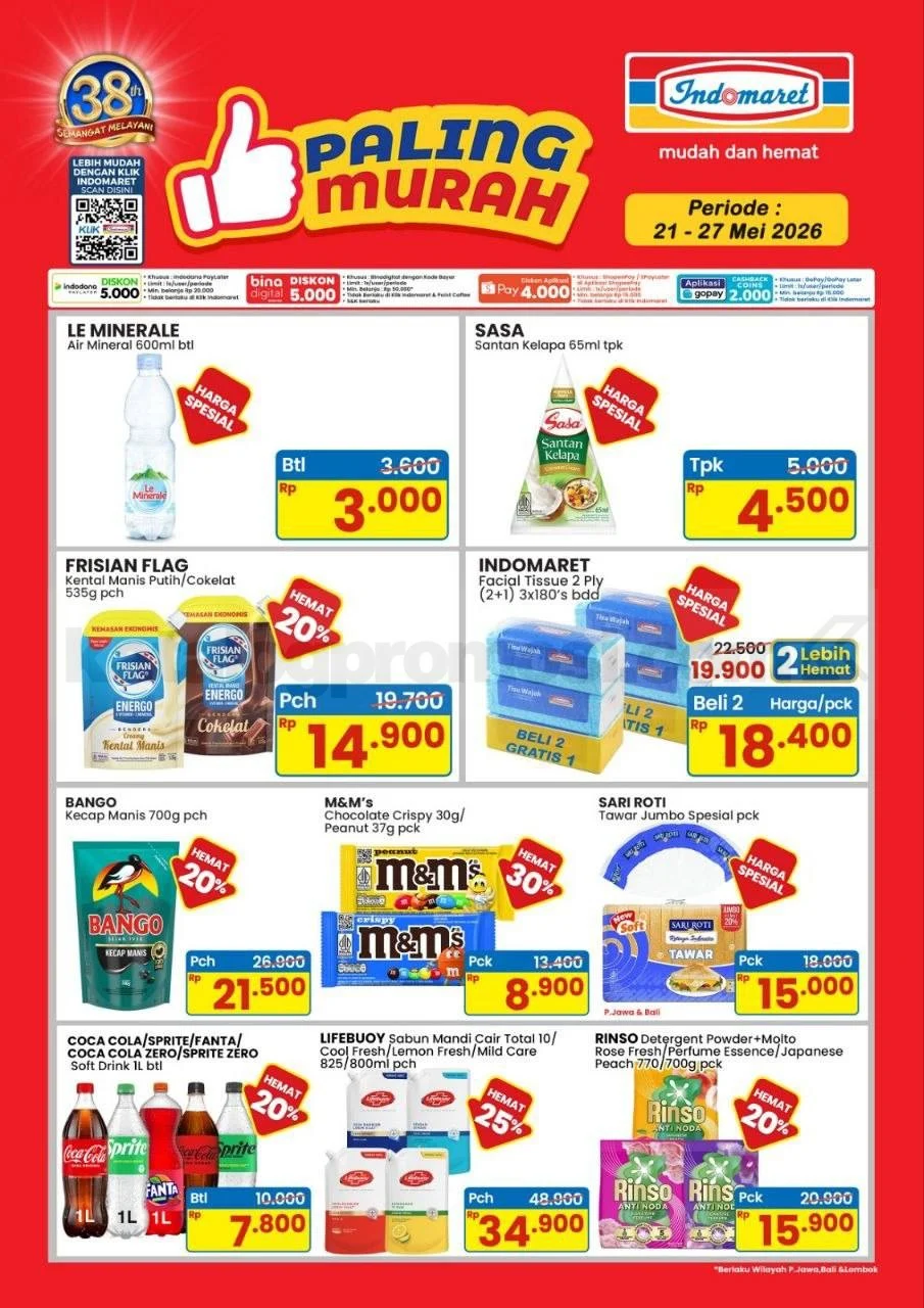 Indomaret Tawarkan Promo Spesial 21-27 Mei 2026, Banjir Diskon Menarik