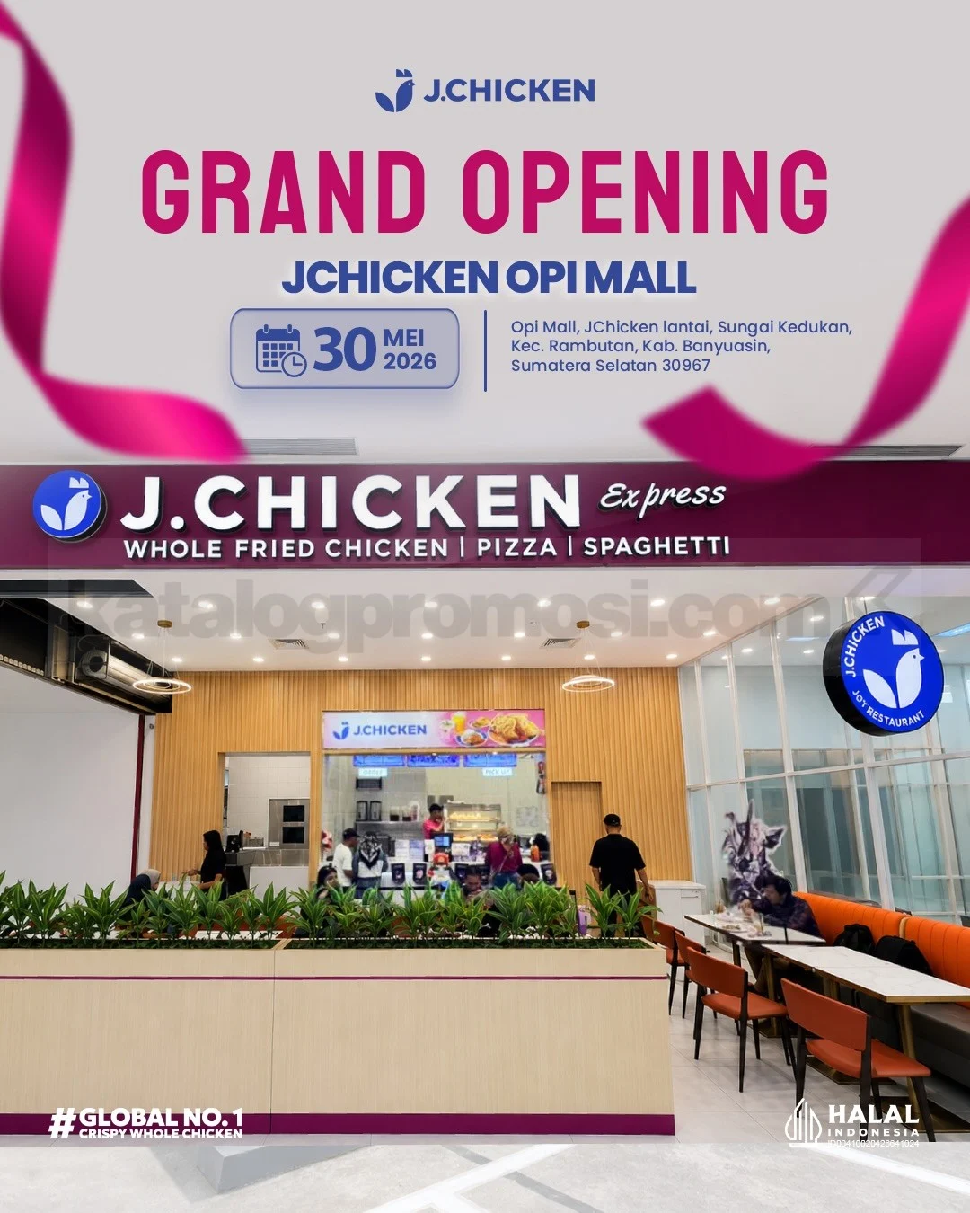 J.Chicken OPI Mall: Diskon 20% & Lucky Spin Grand Opening!