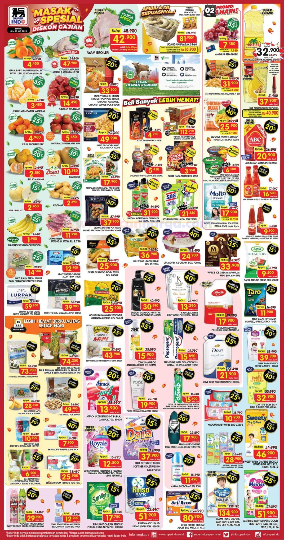 Katalog JSM Superindo 1-3 Mei 2026: Banjir Diskon Akhir Pekan